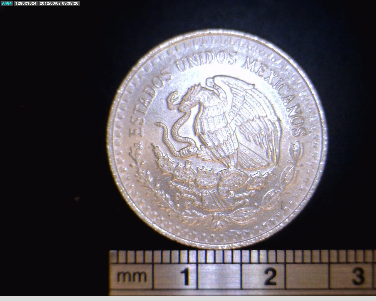 1/4 oz Libertad Plata 1991 · Inventario Banxico 17688 (anverso)