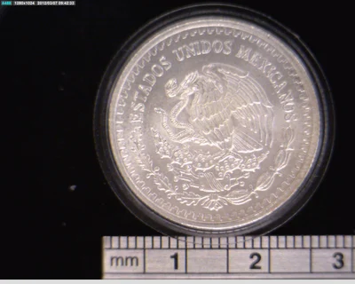 1/10 oz Libertad Plata 1992 · Inventario Banxico 17698 (anverso)