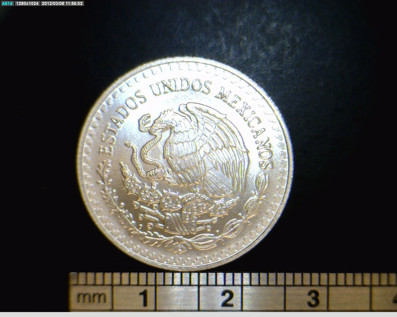 1/10 oz Libertad Plata 1993 · Inventario Banxico 17723 (anverso)