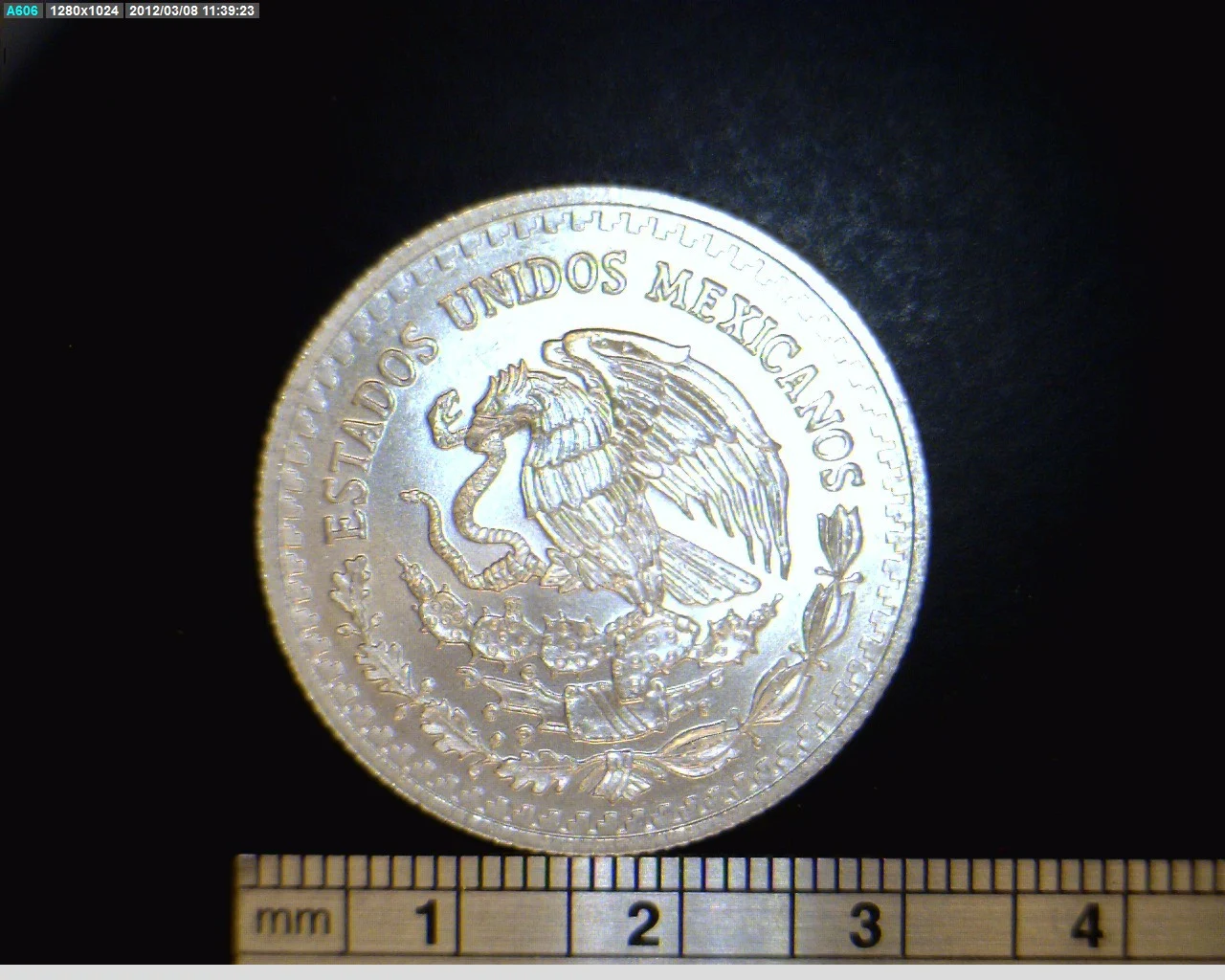 1/10 oz Libertad Plata 1993 · Inventario Banxico 17742 (anverso)