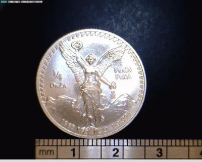 1/10 oz Libertad Plata 1993 · Inventario Banxico 17723 (reverso)