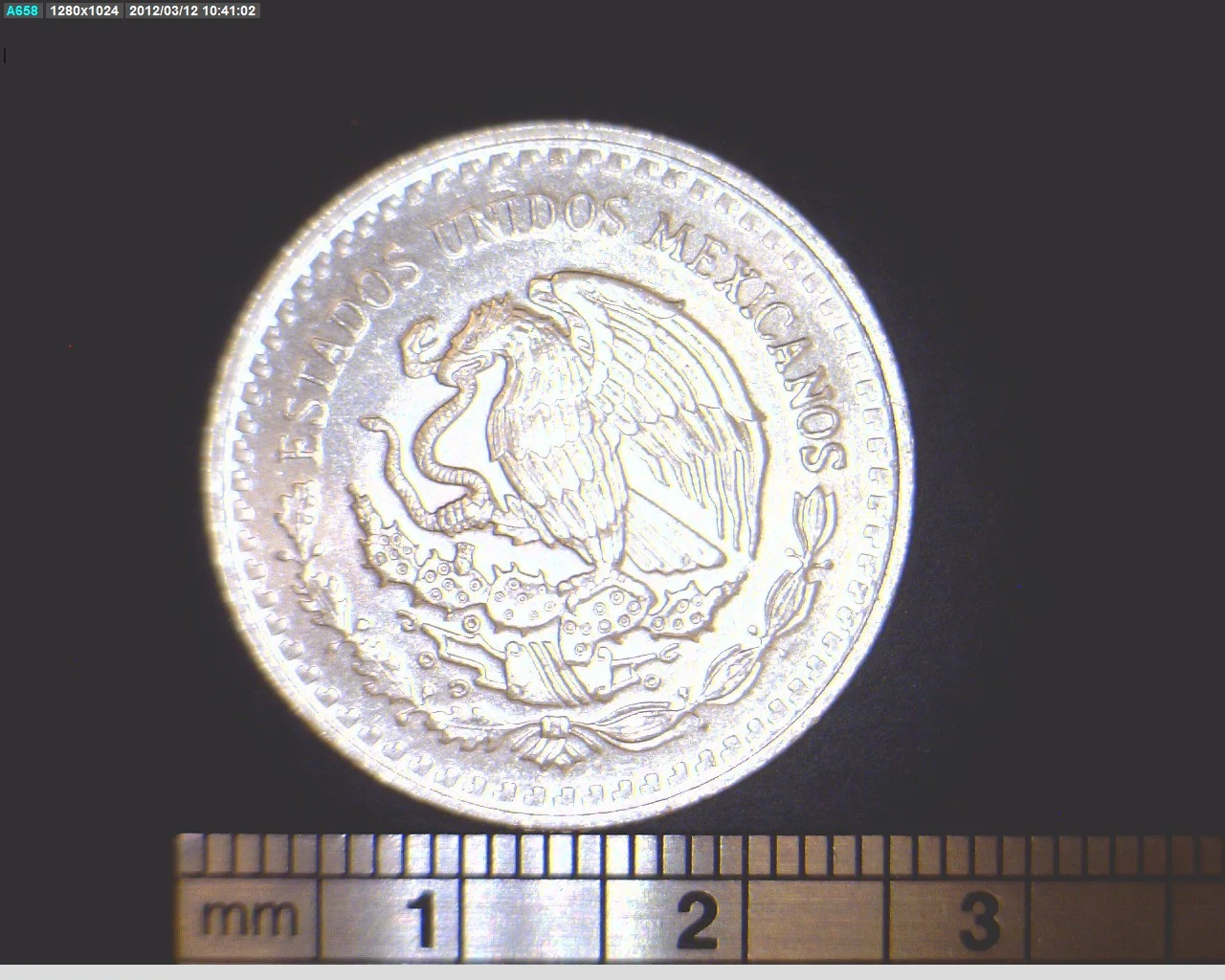 1/4 oz Libertad Plata 1994 · Inventario Banxico 17753 (anverso)