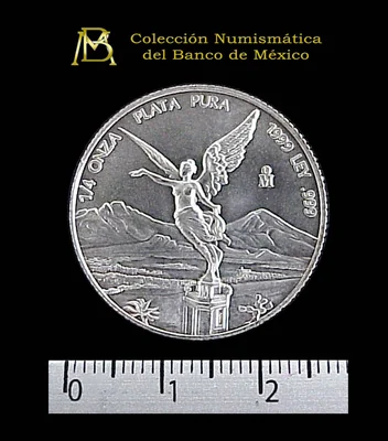 1/4 Onza Libertad Plata 1999 · Reverso