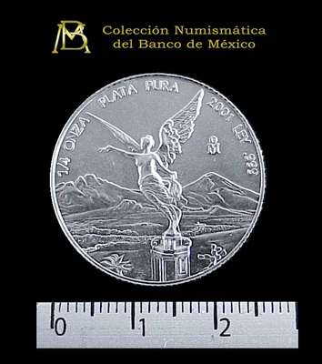 1/4 Onza Libertad Plata 2001 · Reverso