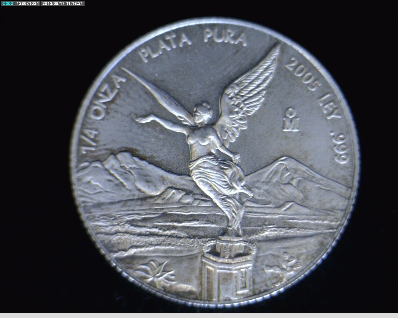 1/4 Onza Libertad Plata 2005 · Reverso