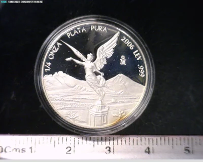 1/4 Onza Libertad Plata 2006 Proof