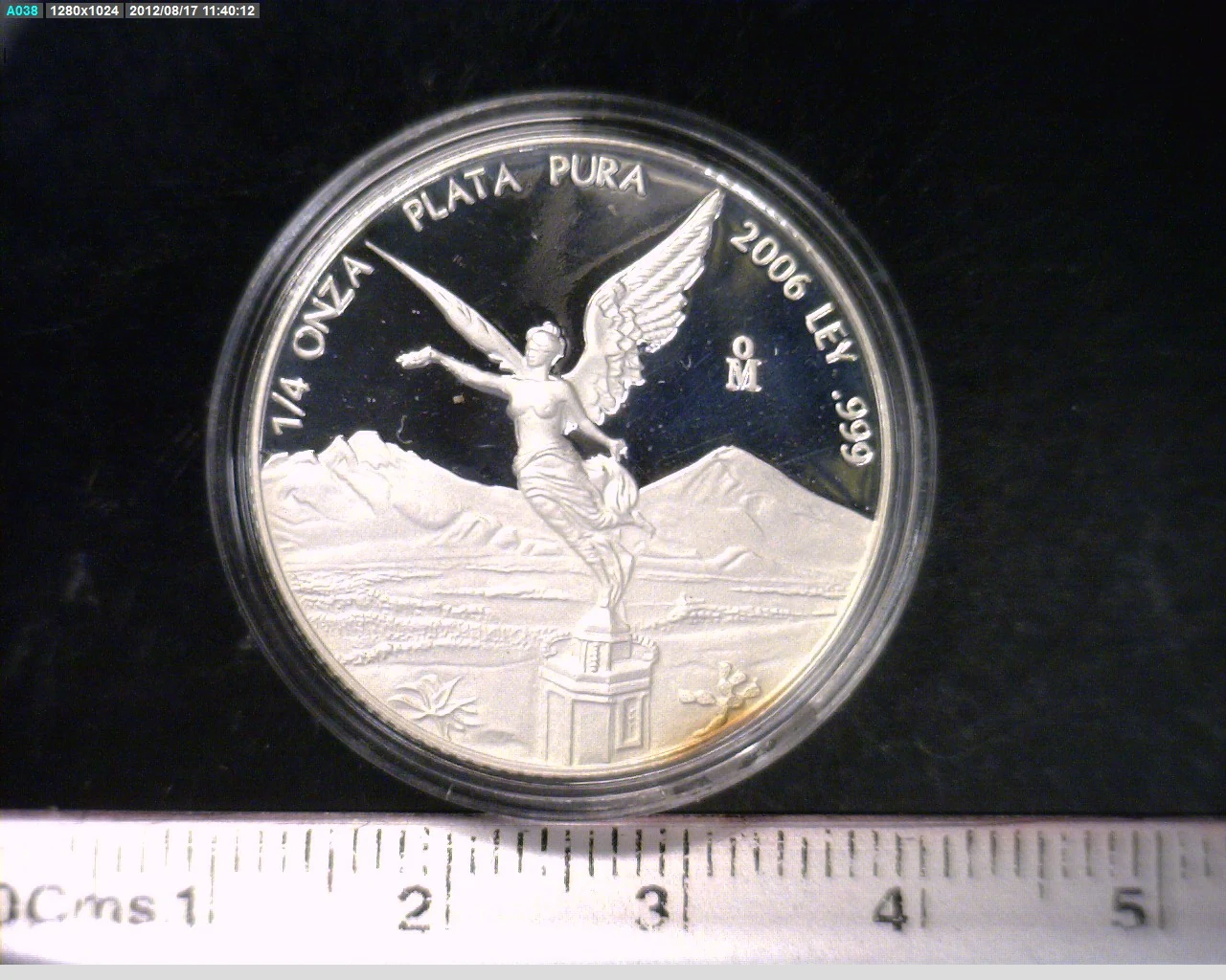 1/4 Onza Libertad Plata 2006 Proof · Reverso