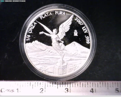 1/4 Onza Libertad Plata 2007 Proof