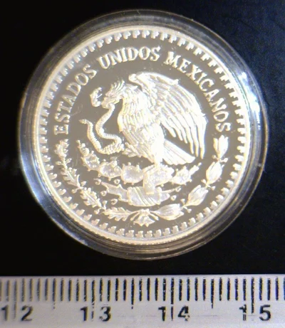 1/4 oz Libertad Plata 2014 · Inventario Banxico 23699 (anverso)
