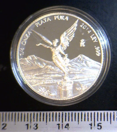 1/4 onza Libertad Plata 2014