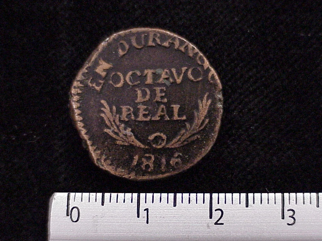 1/8 Reales Cobre Independencia 1816 · Reverso