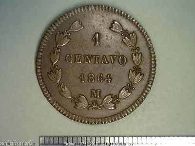 1 Centavo Cobre · 1864