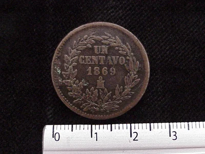 1 Centavo Cobre · 1869