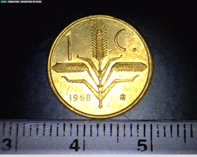 1 Centavos Latón 1968
