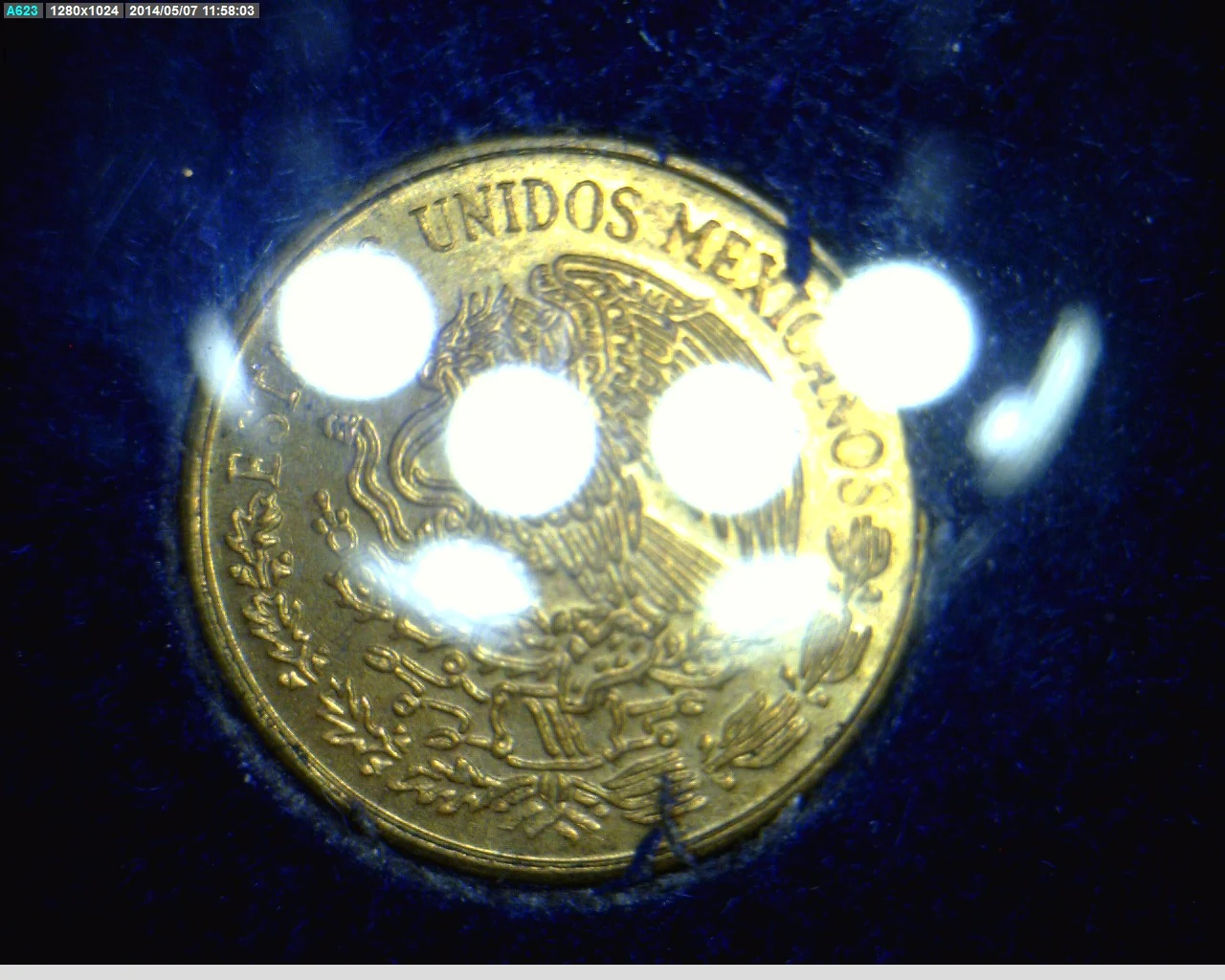 1 Centavos Latón 1972 (anverso)