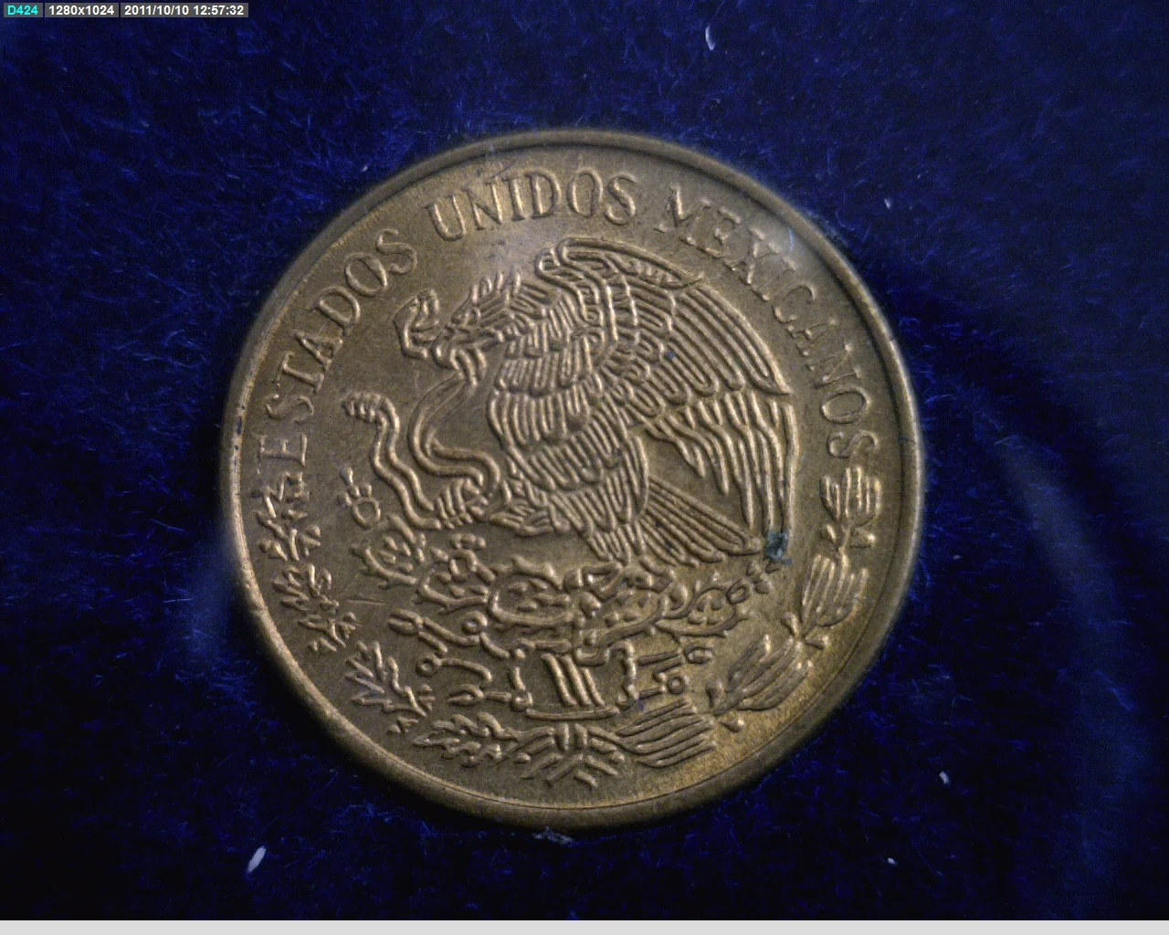 1 Centavos Latón 1973 (anverso)