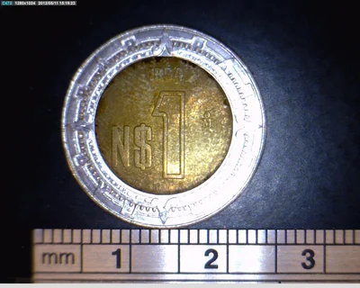 1 Nuevos Pesos Bimetálica 1994