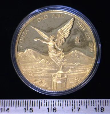 1 Onza Libertad Oro 2001 · Reverso