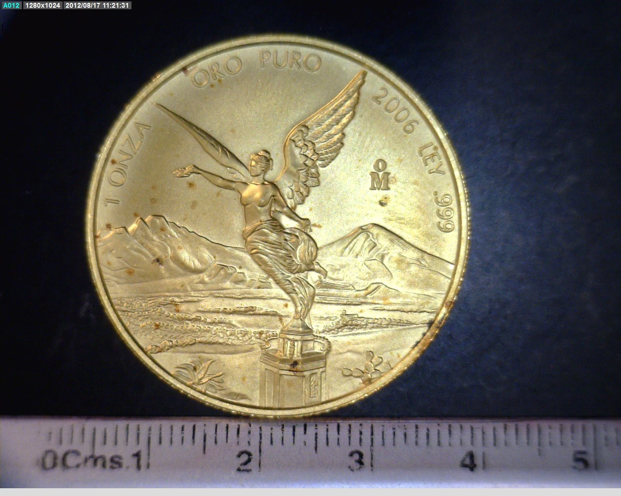 1 onza Libertad Oro 2006 · Reverso