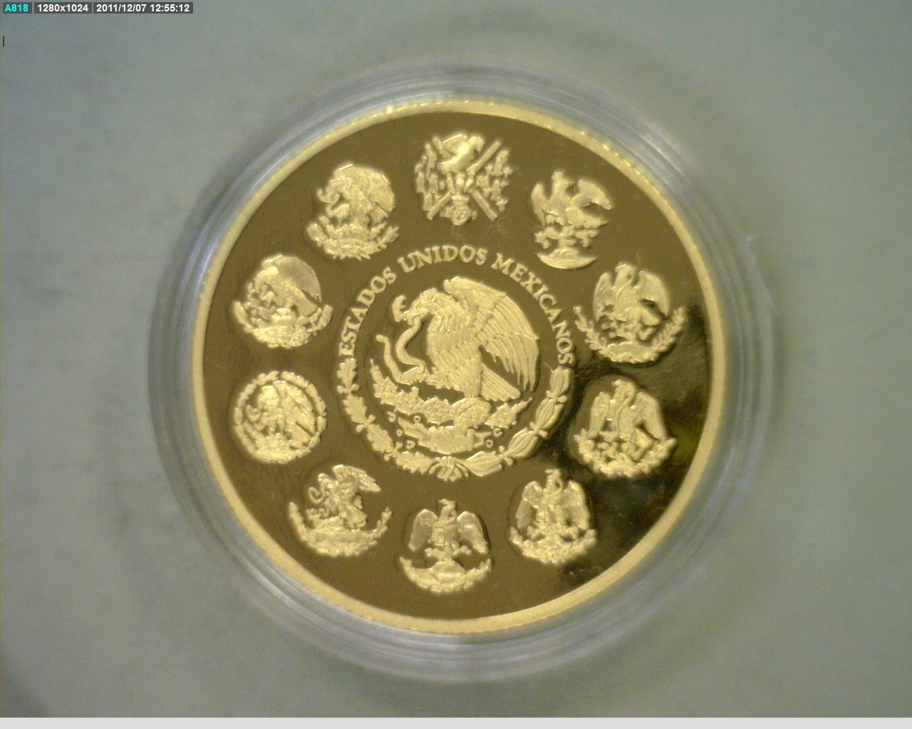 1 oz Libertad Oro 2010 · Inventario Banxico 22673 (anverso)