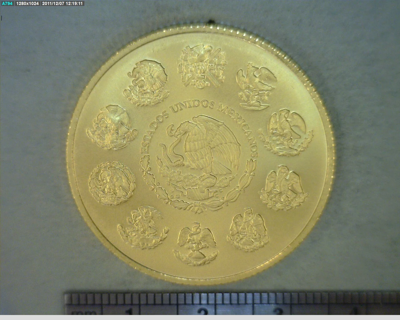 1 oz Libertad Oro 2010 · Inventario Banxico 22678 (anverso)