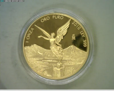 1 Onza Libertad Oro 2010