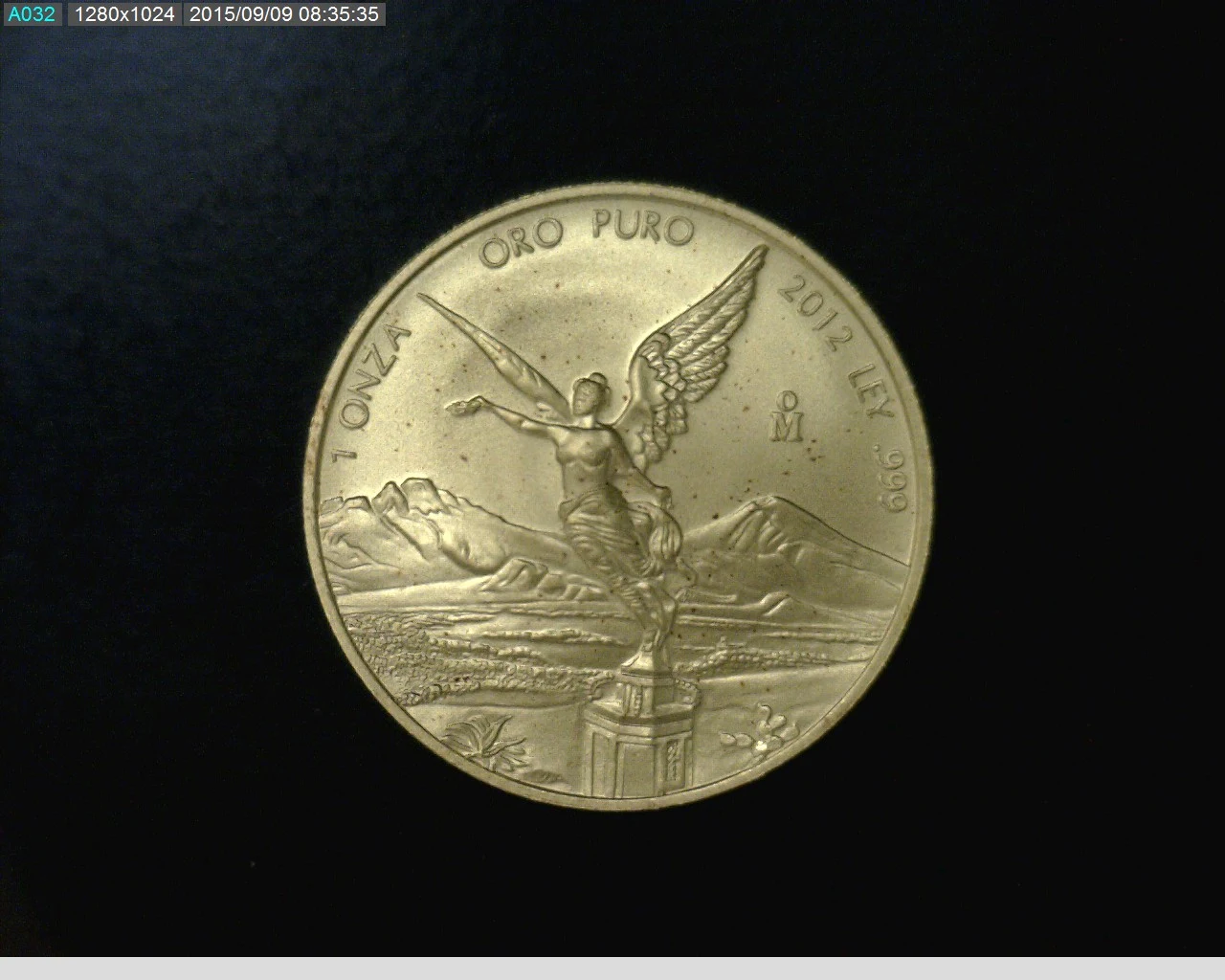 1 Onza Libertad Oro 2012 · Reverso