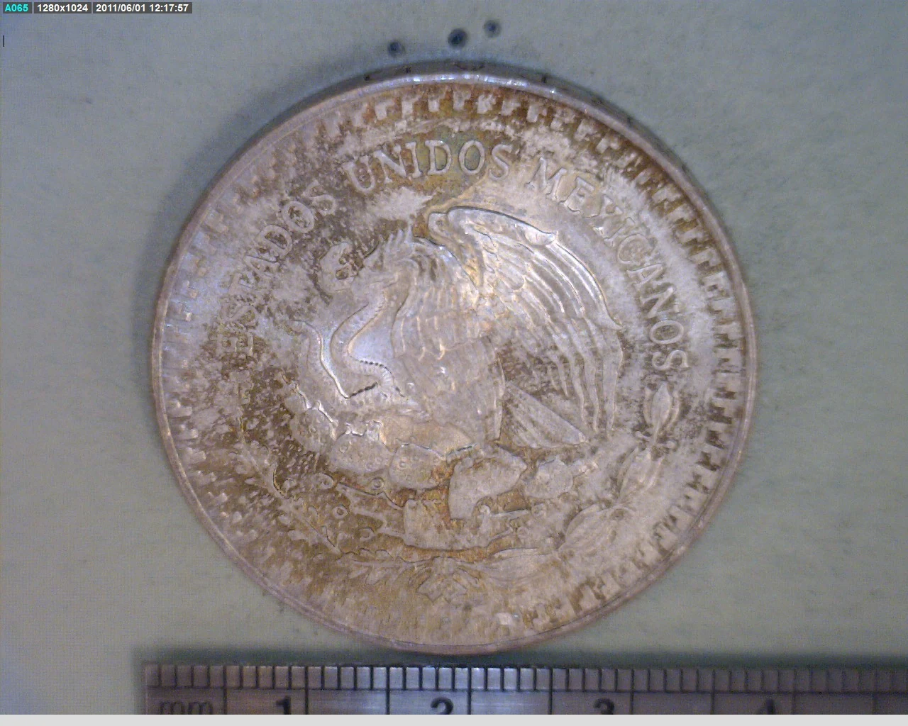 1 oz Libertad Plata 1984 · Inventario Banxico 16027 (anverso)