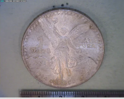1 oz Libertad Plata 1984 · Inventario Banxico 16026 (reverso)