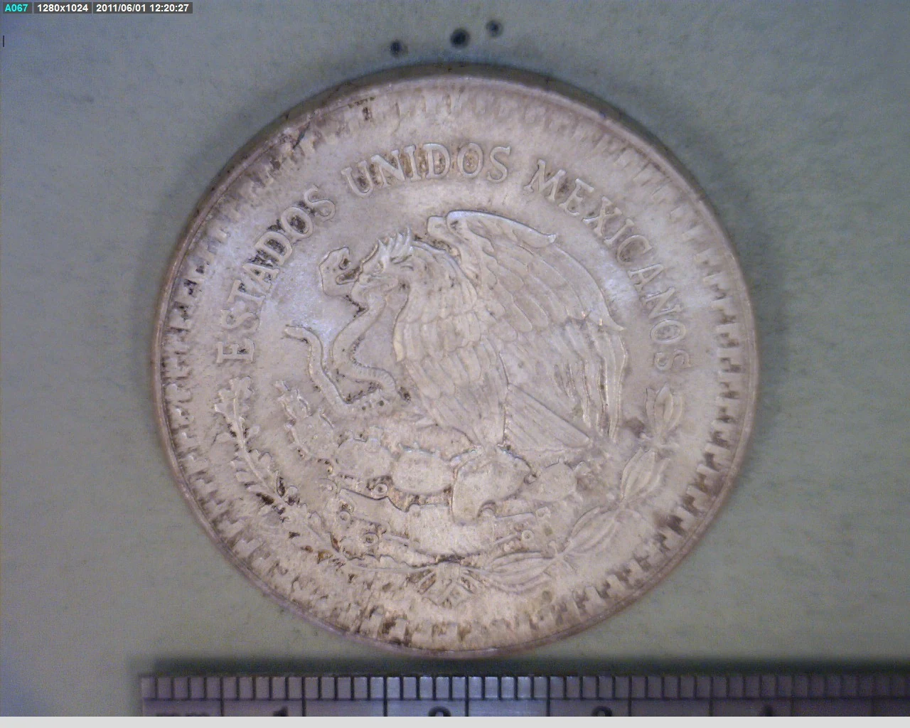 1 oz Libertad Plata 1985 · Inventario Banxico 16028 (anverso)