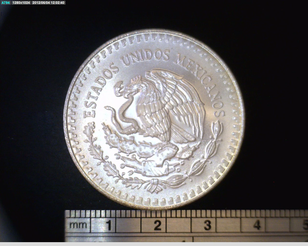 1 oz Libertad Plata 1990 · Inventario Banxico 19167 (anverso)