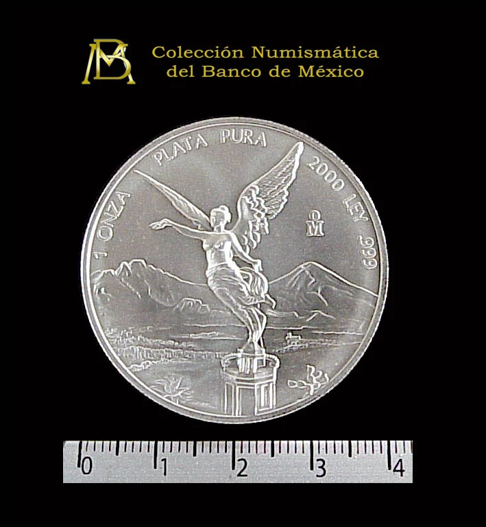 1 Onza Libertad Plata 2000 · Reverso