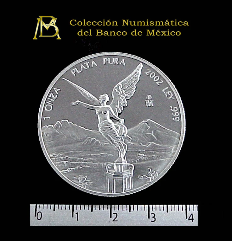 1 Onza Libertad Plata 2002 · Reverso