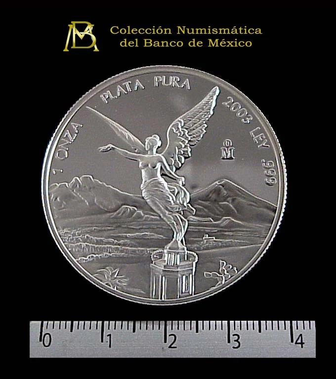 1 Onza Libertad Plata 2003 · Reverso