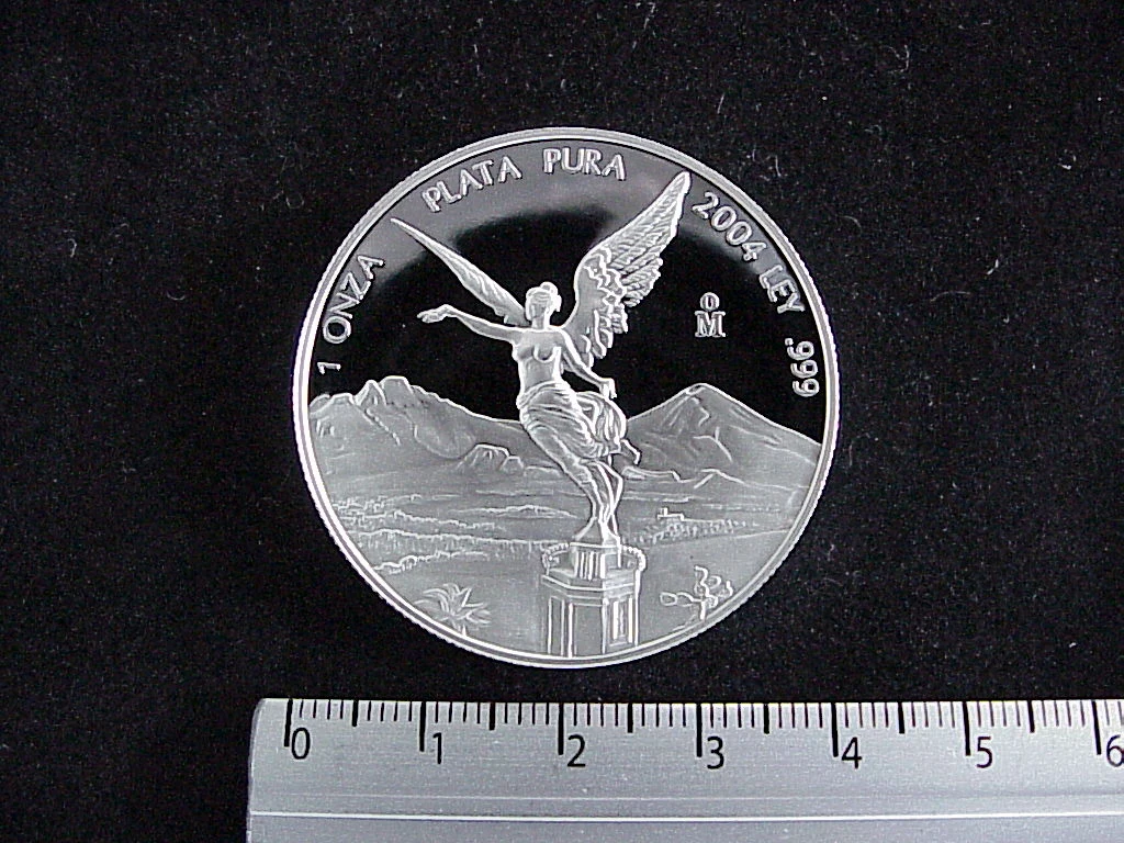 1 Onza Libertad Plata 2004 · Reverso