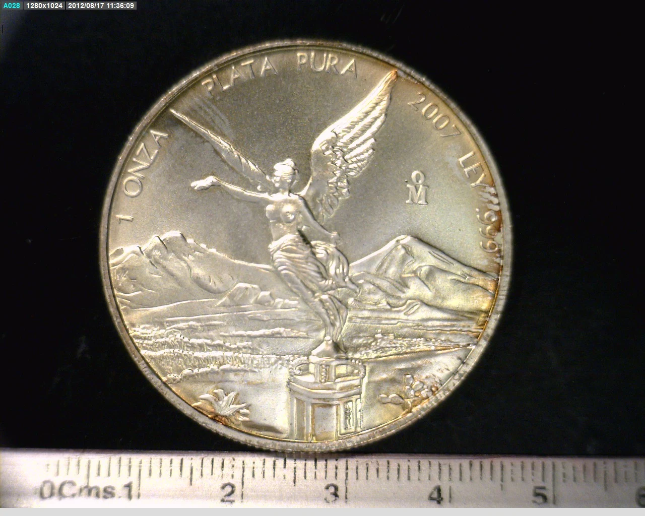 1 Onza Libertad Plata 2007 · Reverso