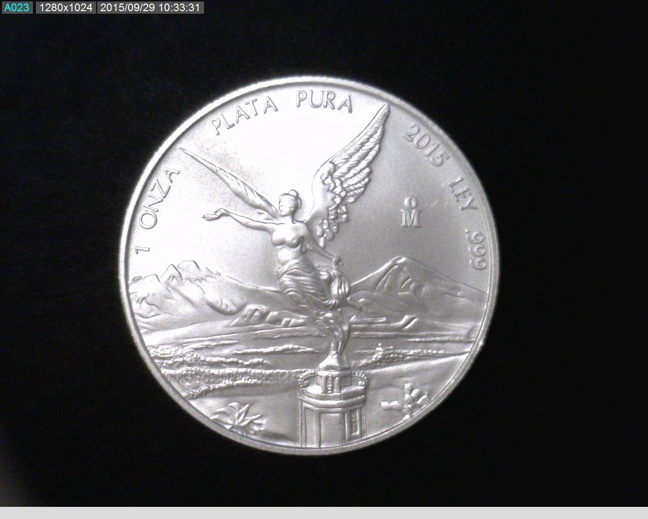 1 Onza Libertad Plata 2015 · Reverso