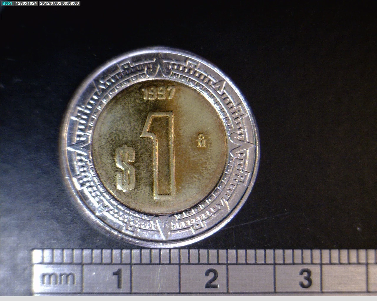 1 Bimetálica 1997 . Inventario Banxico 20043 (reverso)