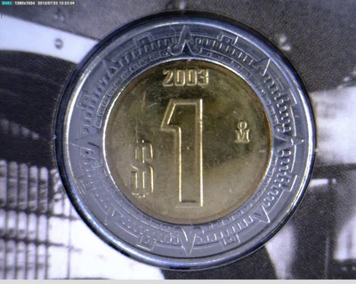 1 Peso Bimetálica 2003