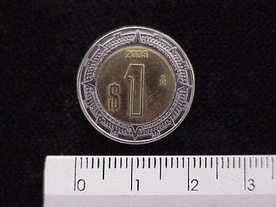 1 Peso Bimetálica 2005