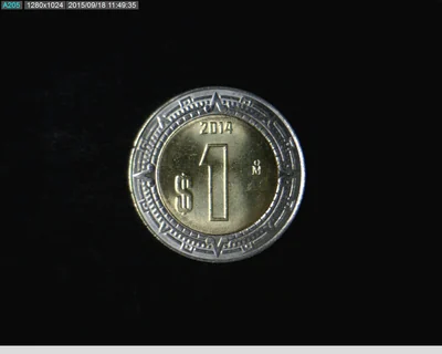 1 Peso Bimetálica 2014