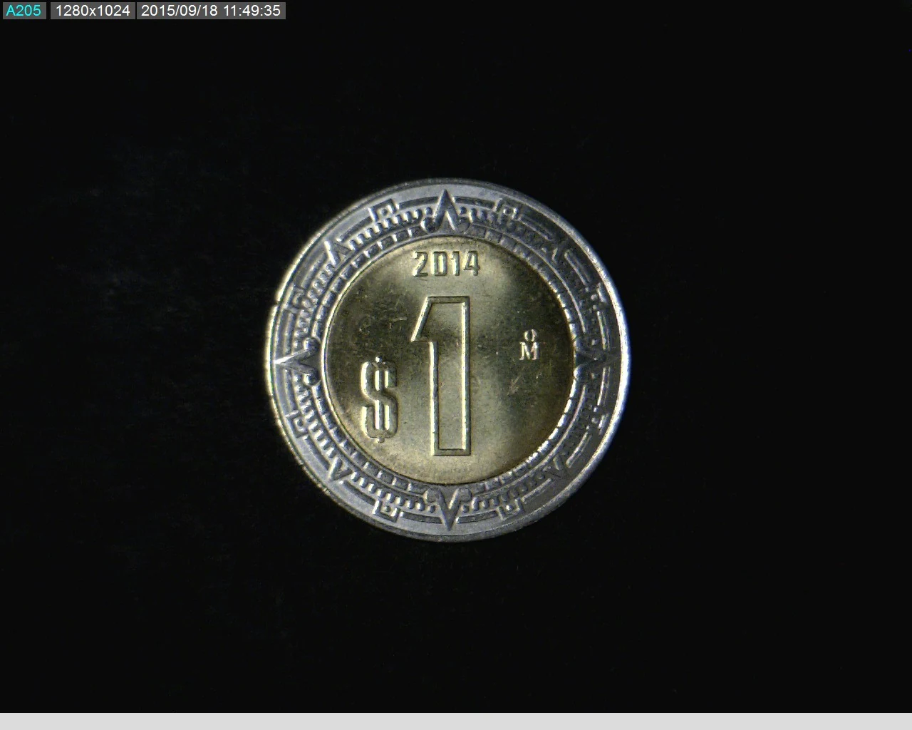 1 Bimetálica 2014 . Inventario Banxico 23209 (reverso)
