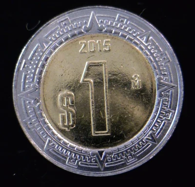 1 Peso Bimetálica 2015