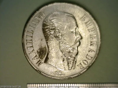 1 Peso Maximiliano de Habsburgo 1866 · Reverso