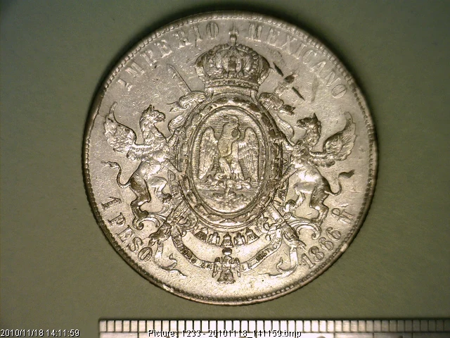1 Peso 1866 · Anverso