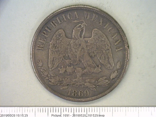 1 Peso 1869 · Anverso