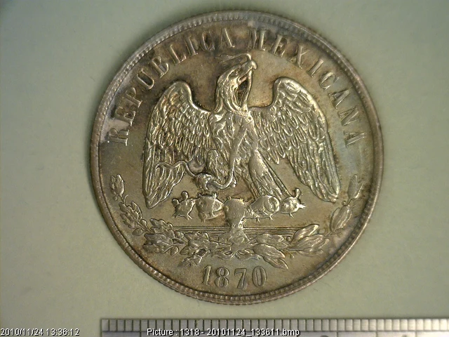 1 Peso 1870 · Anverso