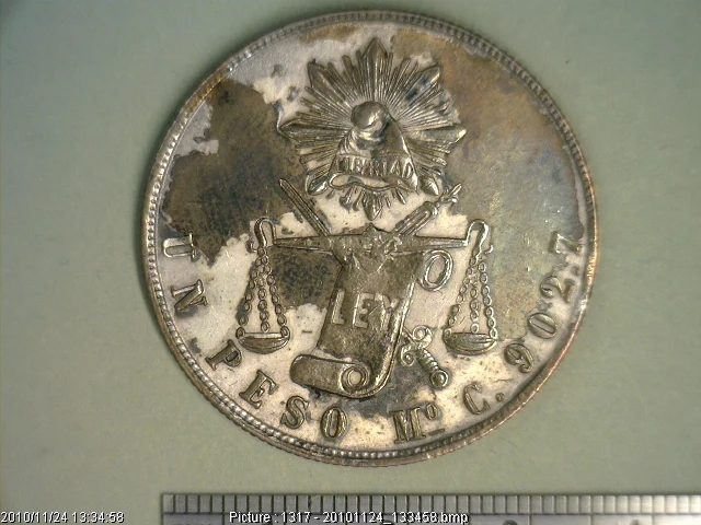 1 Peso 1870 · Reverso