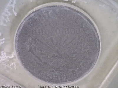 1 Peso Plomo · Guerrero. Reforma, Libertad, Justicia y Ley, oro: 0.300. Anv · 1914