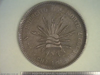 1 Peso Plata · Ejército del Norte · 1915